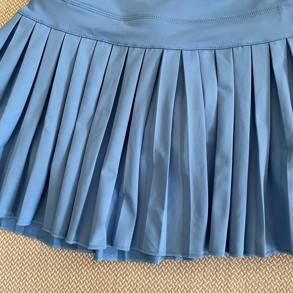 Goldhinge Light Blue Women's Pleated Skort Size XS - Picture 3 of 7